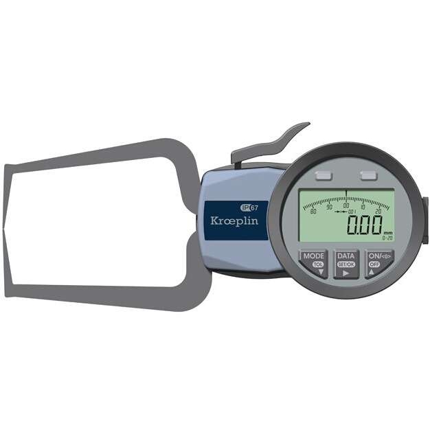 保证德国kroeplin数显外径卡规C220S