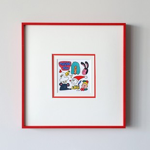 Ju装 Hyeon 饰画客厅书房小众极简挂画 首发插画涂鸦Kim 蜂鸟集