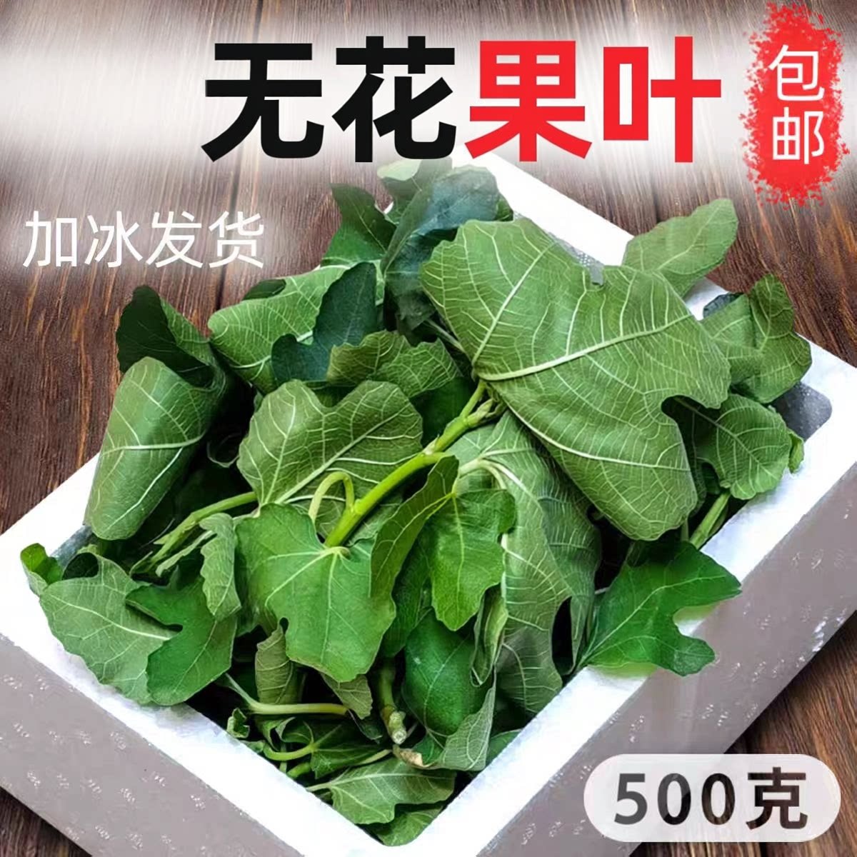 新鲜无花果树叶子500g广西产地现摘现发加冰发货包邮