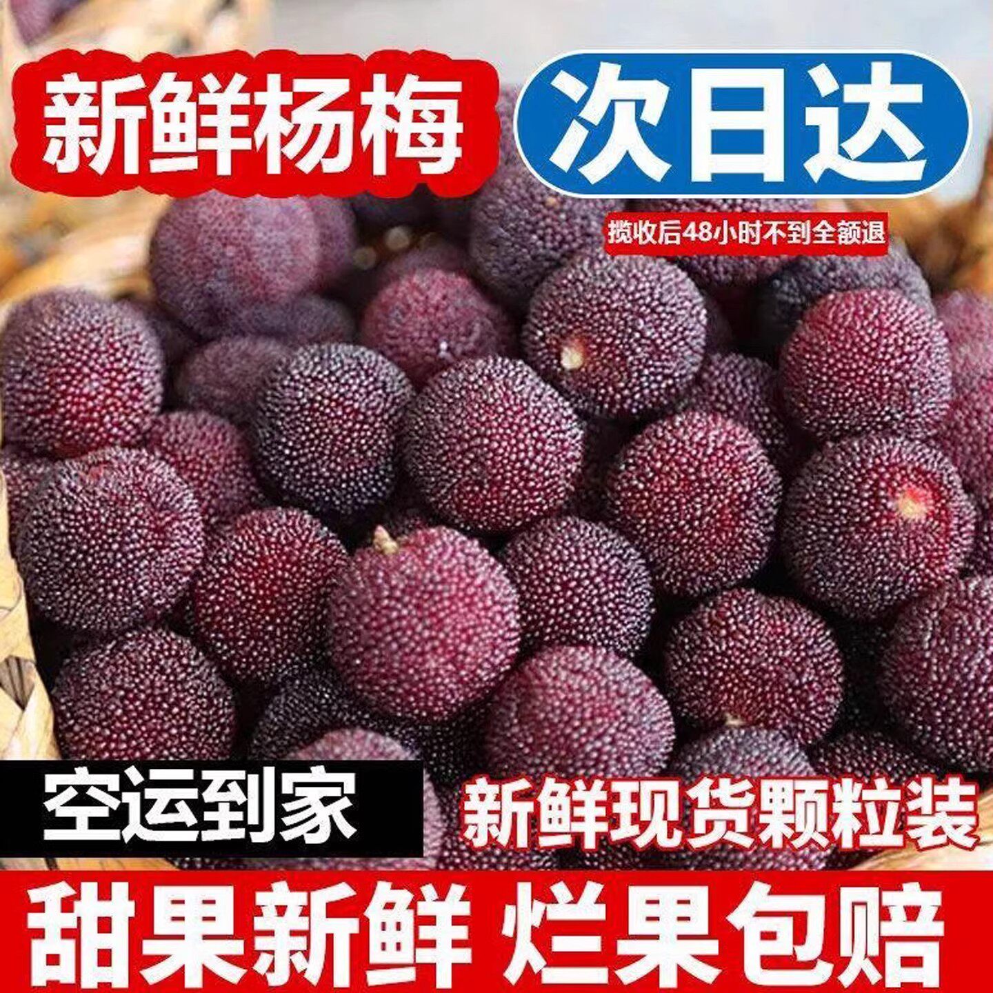 顺丰2025年头茬东魁杨梅当季鲜果现摘现发冷链锁鲜高原直供
