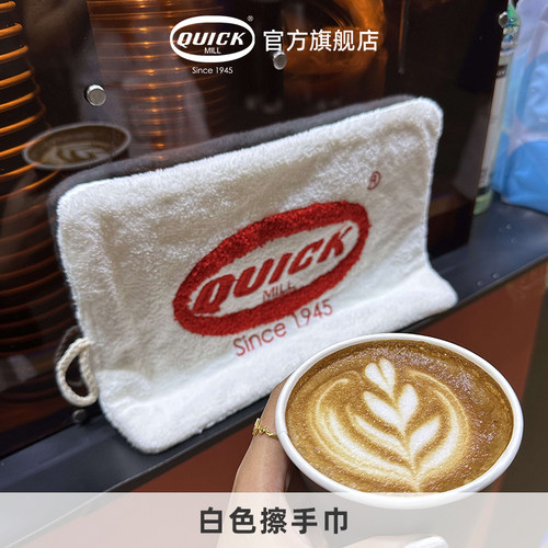 Quick Mill半自动咖啡机咖啡馆吧台擦手毛巾不易掉毛清洁挂式抹布