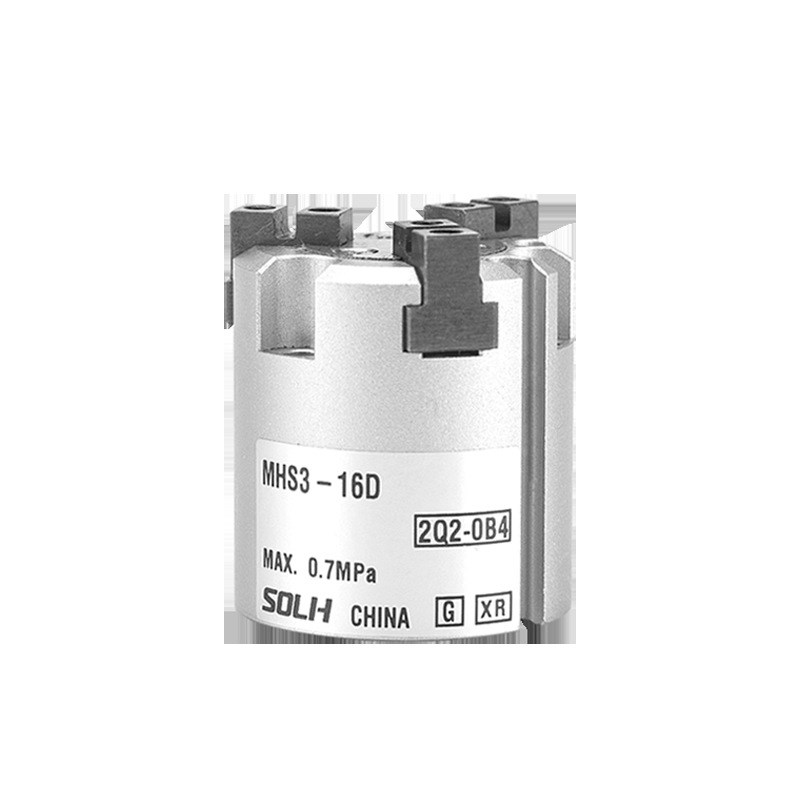 MHS3卡盘手指p夹爪气缸 三爪气动卡盘手指气缸