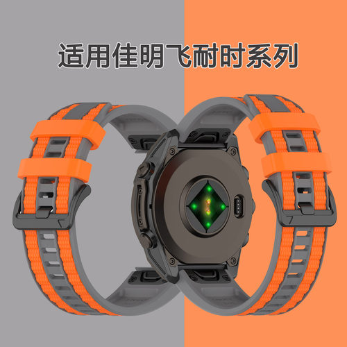 NEWCF适用佳明双色表带新款