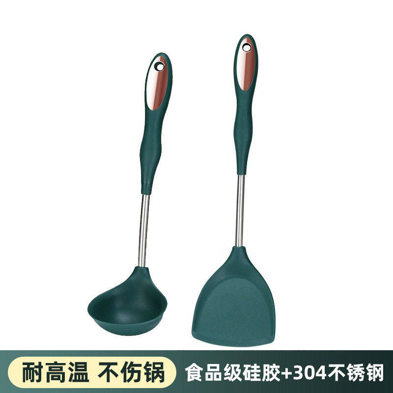 食品级硅胶锅铲304不锈钢硅胶炒菜铲子耐温不粘锅厨具铲勺套装,厨房/烹饪用具,全套勺铲,淘宝优惠券,粉丝福利购,淘宝优惠卷