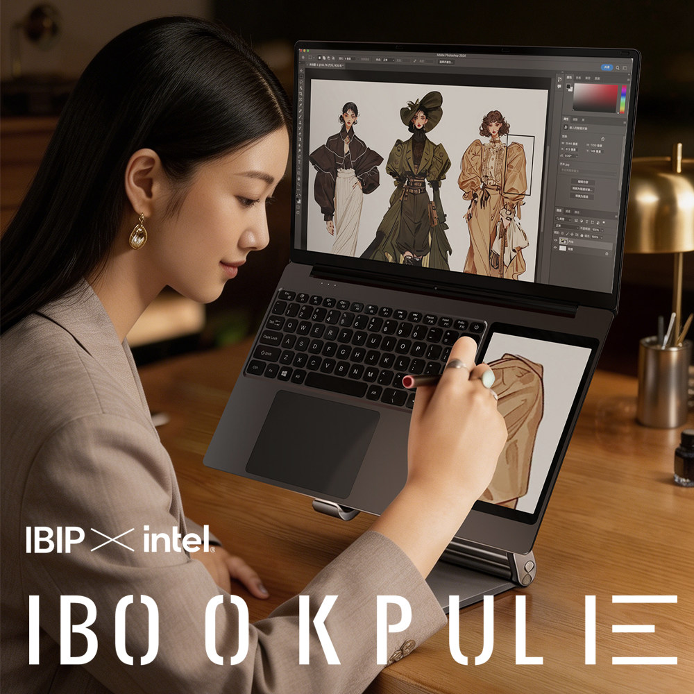 【双萤幕笔记型电脑】IBOOK PULE双萤幕幕15.6+7英寸触摸Intel笔