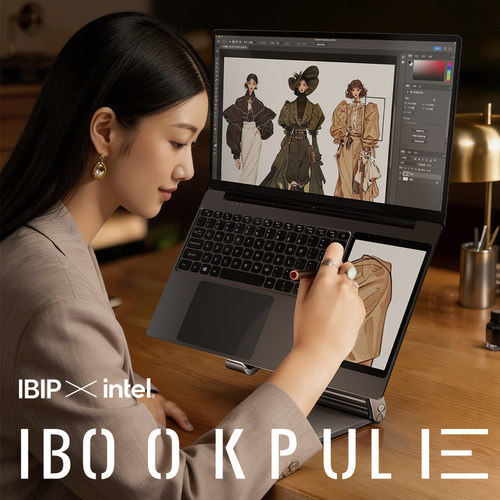 【双屏笔记本电脑】IBOOK PULE双屏幕15.6+7英寸触摸英特尔笔记本