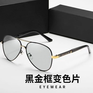 偏光太阳镜男士 网红双梁新款 墨镜开车司机眼镜防紫外线强光蛤蟆镜