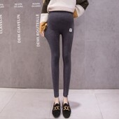 长裤 春夏秋装 高腰修身 外穿新薄小猫图标设计打底裤 孕妇托腹裤