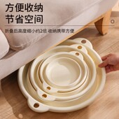 可折叠学生家用旅行便携大号洗脸盆盆加厚宿舍折叠专用脸盆