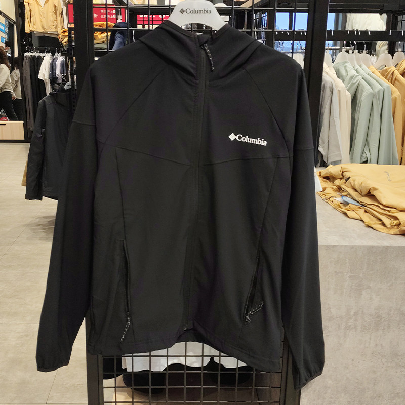 Columbia哥伦比亚户外25春夏新品男子拒水软壳衣简约外套WE1602
