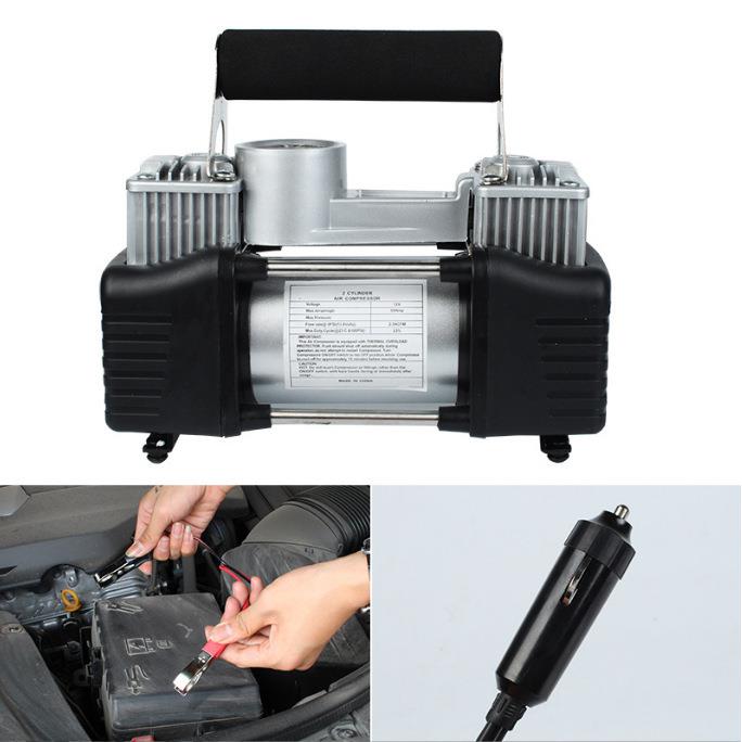 车载充气泵双3缸汽车轿0多功能50W1自动充停双缸高压轮车胎ATJ-99