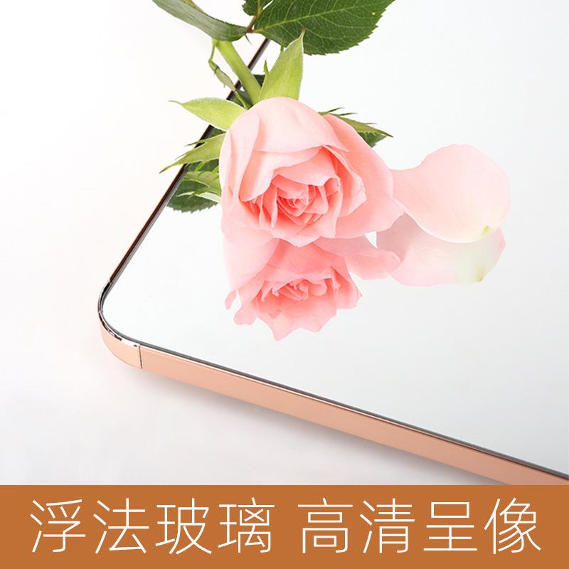 平开门衣柜推拉全身穿衣镜子内置内装隐形旋转隐藏折叠试衣对翻转