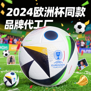 2024欧洲杯足球5号球成人青少年专用球优质橡胶内胆耐磨儿童贴皮