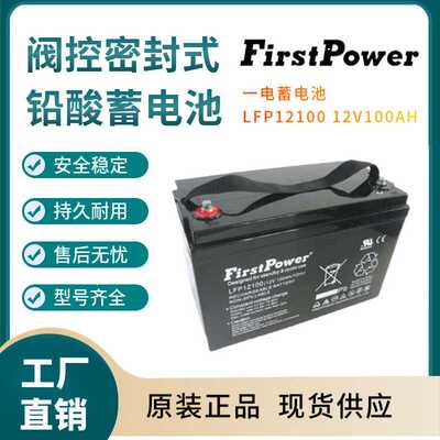 一电蓄电池LFP12100 12V100AH 紧急电源 变电站 紧急电源三年
