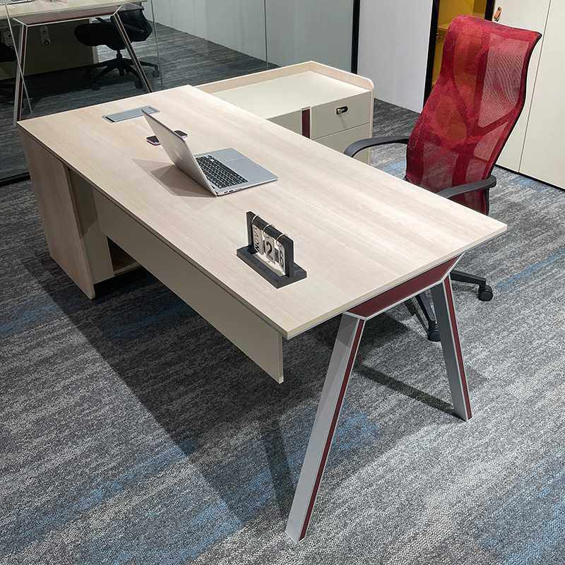 办公桌老板桌简约现代总裁桌办公室家具广东轻奢经理大班台主管桌