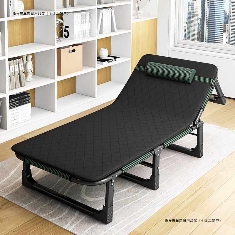 折叠躺椅午休床午睡床办公室靠背椅子家用便携简易收纳凳其他