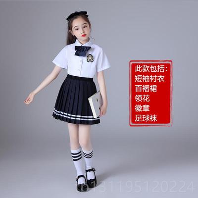高档生少儿大合服演出服口才朗演讲服儿童红领巾毕业唱班服小学诵