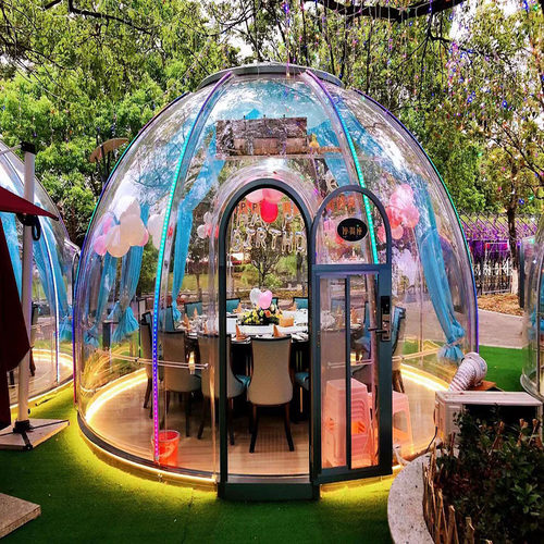 PC星空房网红餐厅泡泡屋户外民宿透明帐篷玻璃阳光房景区别墅酒店