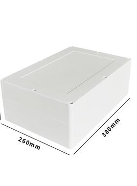 380*260*140mm高盖塑料防水接线盒 ABS电气盒明舟 密封按钮开关盒