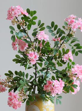 醉香粉色含笑花仿真花束客厅落地酒店插花摆件装饰绿植假花十里香