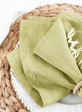 外贸出口顺差现代简约风格餐巾纯色长方形32X44Cm西餐布45X45Cm单