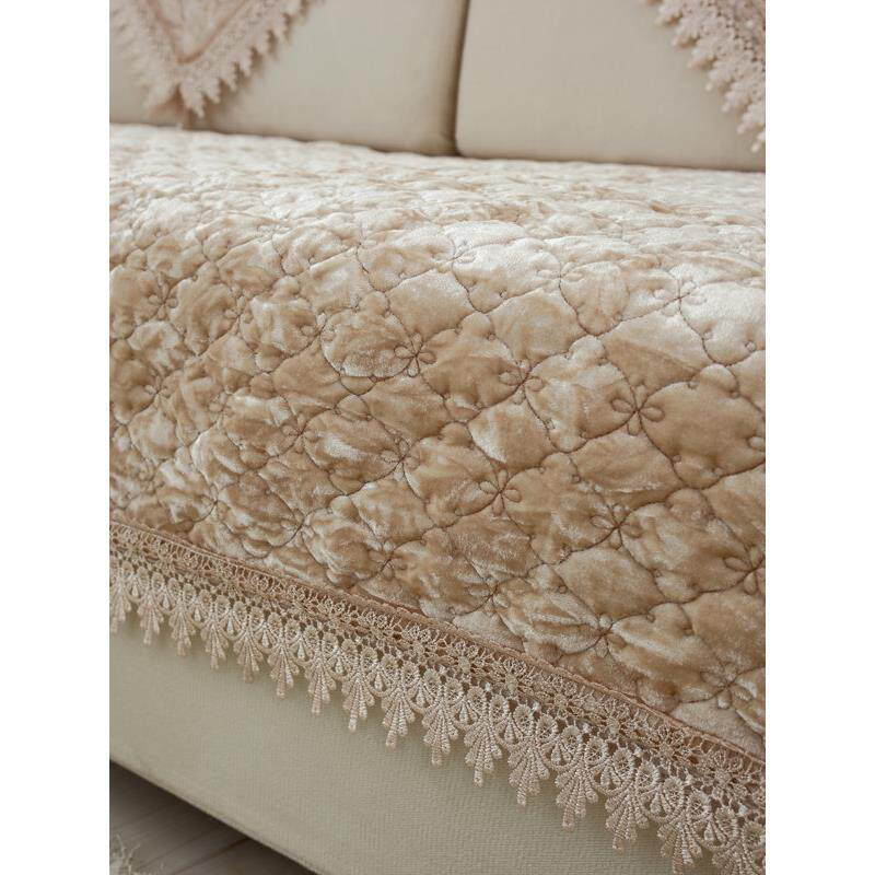 欧式加厚金丝绒防滑沙发垫简约现代坐垫子四季全盖沙发罩套巾定制