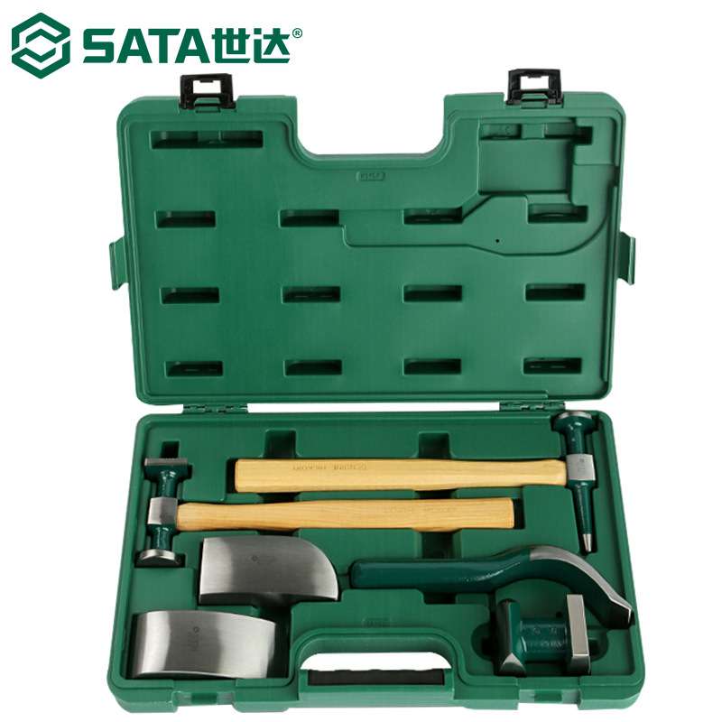 世达09152汽车钣金工具组钣金锤钣金衬铁工具组合套装6件套