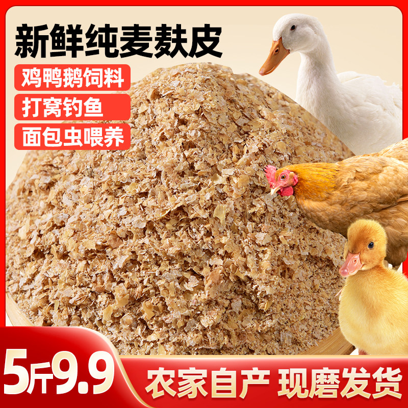 新鲜麦麸皮饲料粗细钓鱼