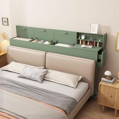 实木落地床边柜卧室床头杂物收纳窄柜榻榻米夹缝置物收纳柜床尾柜