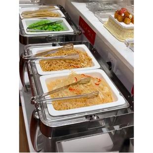 1/1/2/3纯白色耐高温硬衬里陶瓷盘寿司烤面包分割自助餐双层深盘