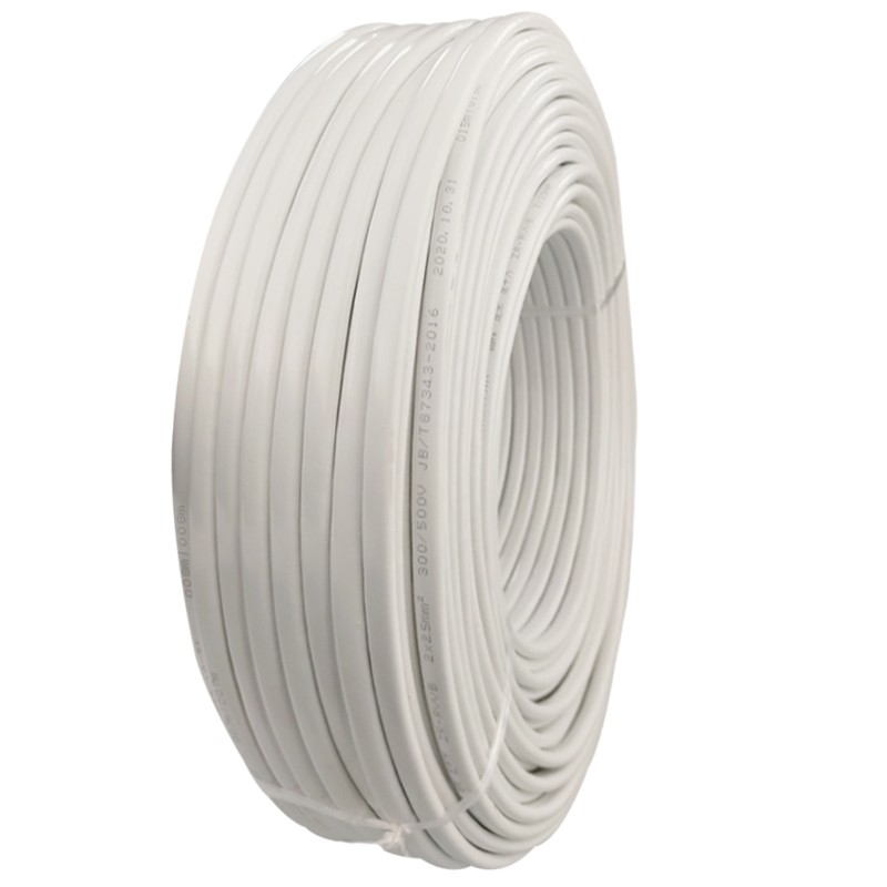 护套线国标2.5 4 6平方2芯电线软线户外防冻防水电缆线家用电源线