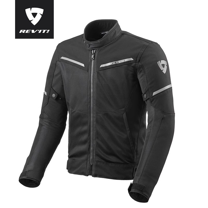 REVIT锐飞特气浪3摩托车骑行服夏季透气网眼套装男女机车防摔服