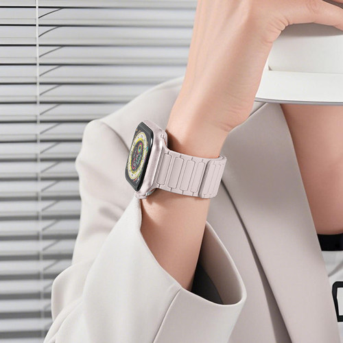 适用苹果iwatch运动双面磁吸表带