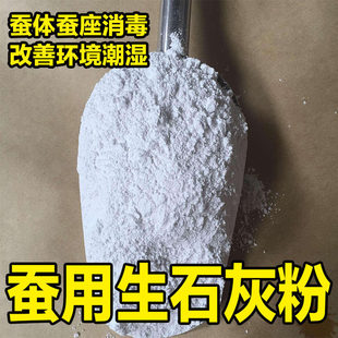 养蚕专用消毒粉蚕宝宝消毒用熟生石灰粉大小爽身粉蚕座蚕体防僵病
