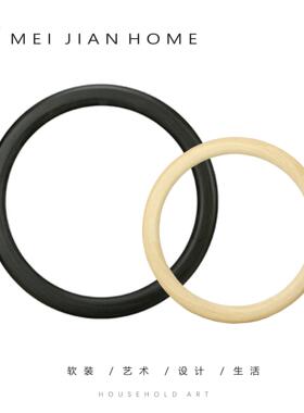 现代简约北欧极简创意几何圆圈摆件样板房售楼处软装饰品圆环摆设