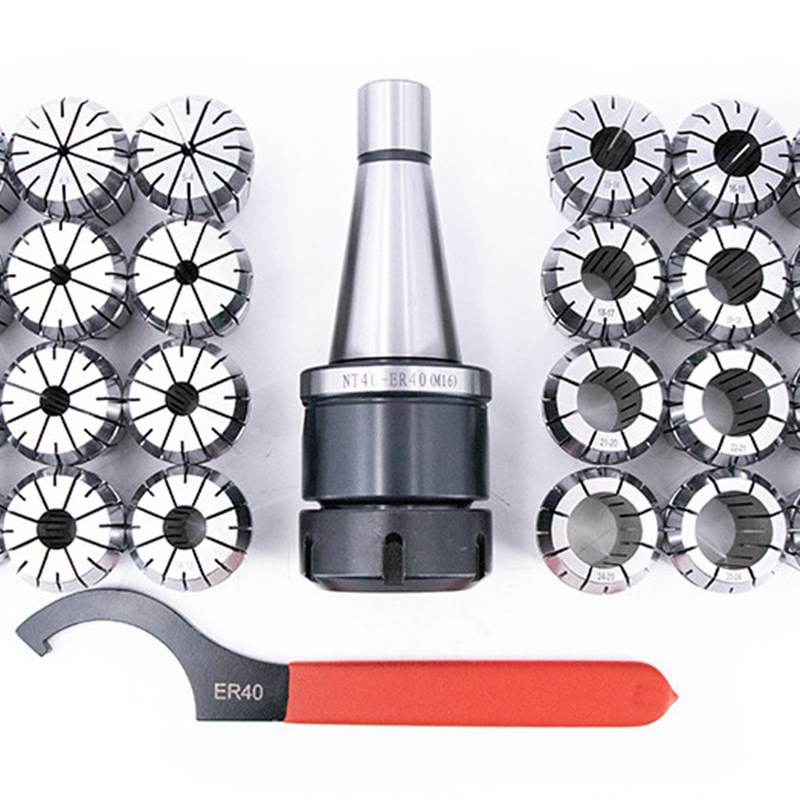 ER40筒夹套装NT40-ER40铣夹头套装 BT4F0-ER40套装R8-ER40夹头MT4
