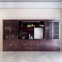 新中式老板办公桌椅组q合实木单人简约现代大气总裁桌大班台办公