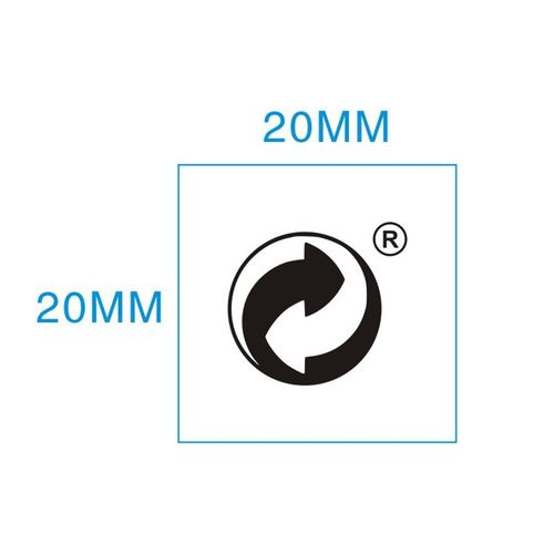 现货通用环保标签贴 圆形循环图标贴纸 可回收标志(1400个Z/30元)