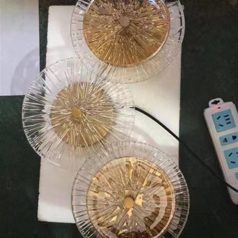 轻奢后现代客厅背景墙壁灯新中式设计师楼梯过道玻璃Y卧室床头壁