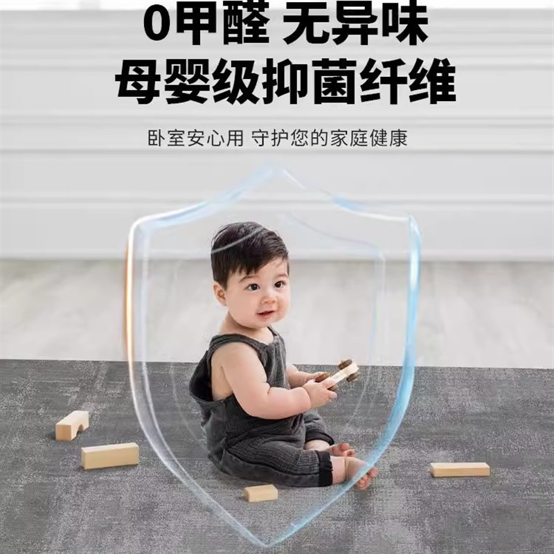 意式极简客厅地毯免洗可擦2024新款轻奢高级沙R发茶几卧室家用地