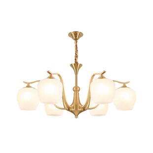 客厅吊灯美式 大厅全铜主卧灯 轻奢复n古卧室餐厅主灯现代简约欧式