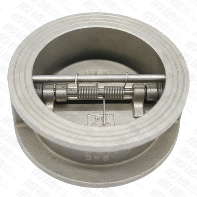 蝶式止回阀对夹式蝶形止回r阀单向阀不锈钢双瓣止回阀 逆止阀dn10