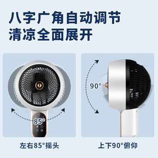 宿舍电扇2024款 空气循环扇电风扇家用落地扇静音涡轮台式 卧室制冷