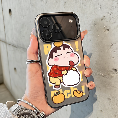 卡通iPhone13手机壳硬16PLUS苹果15雪球小新Nova14卡通IQOONEO11一加ACE6T适用17ProMax可爱12彩银OPPOFINDX9