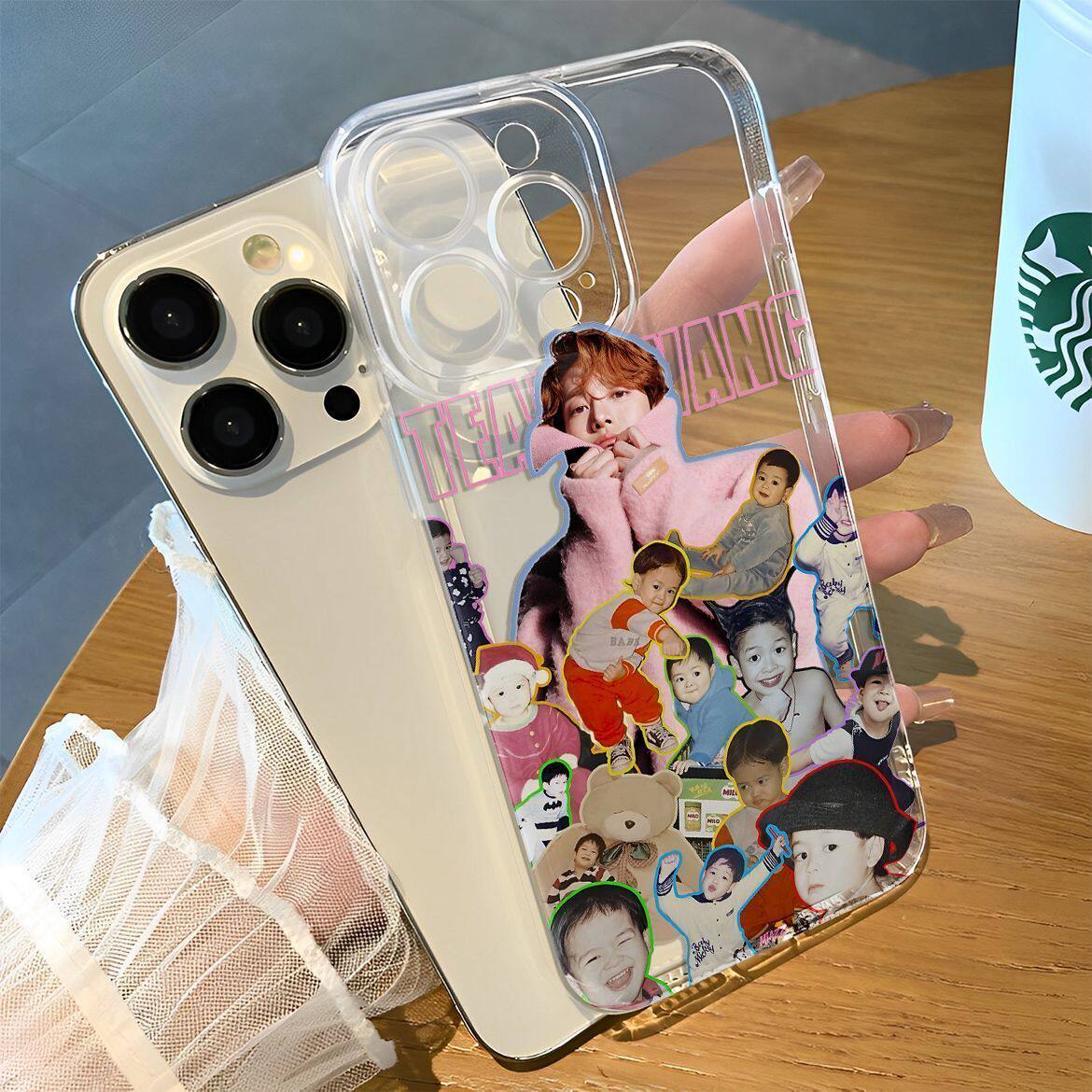 适用iPhone13苹果15pm12创意透明18ProMax软14PLUS高级感手机壳ins风王嘉尔潮适用华为NOVA16适用小米17ULTRA
