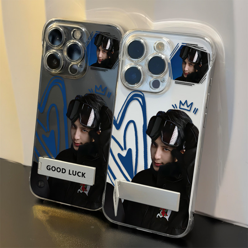 对视薛之谦17ProMax硬手机壳带支架12无边框一加ACE6苹果14PLUS透明13周边超薄iPhone16高级感适用OPPOReno15