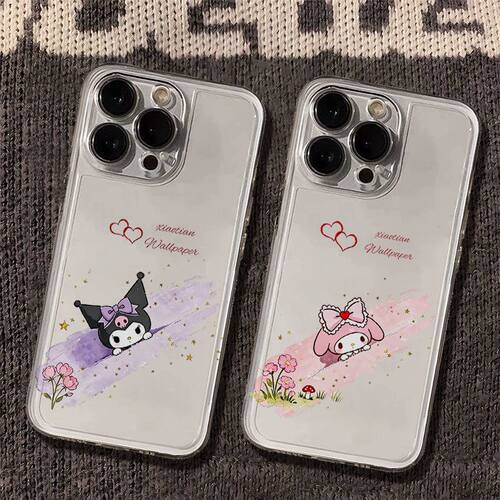 苹果17透明iPhone14少女心适用iQOO15Ultra花朵美乐蒂库洛米16Plus卡通手机壳软华为P90可爱13闺蜜红米TURBO5