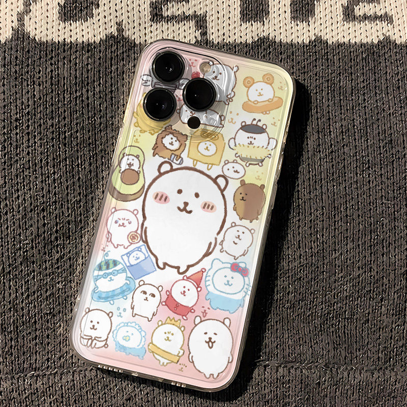 真我NEO7卡通iPhone14p苹果13创意透明软小米17ProMax可爱OPPORENO15C适用16PLUS手机壳k12满屏自嘲熊荣耀WIN