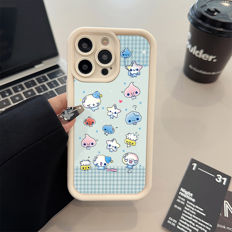 苹果17pm手机壳软16plus适用iPhone1413糖果1512ProMax水滴娃娃荣耀x50gt创意VIVOx100Ultra小众一加ACE5