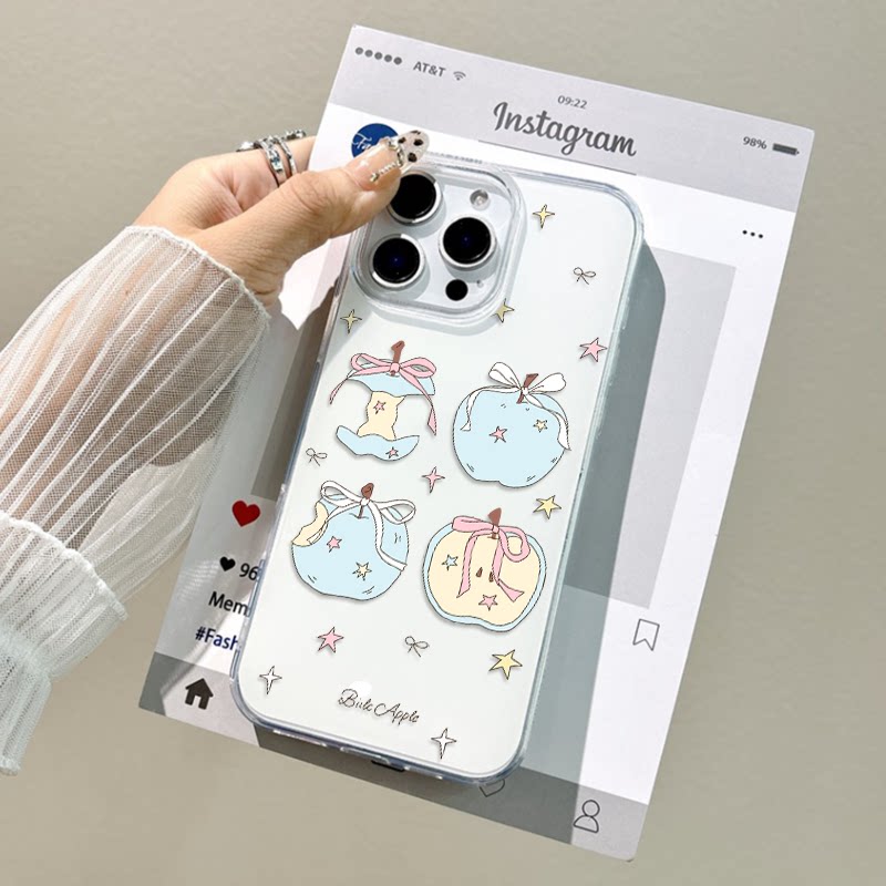 ins风红米k80pro适用17ProMax大孔16蓝苹果蝴蝶结VIVOIQOOZ10TURBOPRO硬1312手机壳带挂绳iPhone15简约14plus